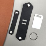 Keychain Factory - Custom Laser Engraved Folding Leather Photo Holder