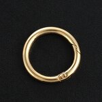 Keychain Ring Factory - 28mm Gold Alloy Spring Multi-Function Round