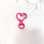 Keychain Factory - Explosive Color Spray Paint Zinc Alloy Peach Heart