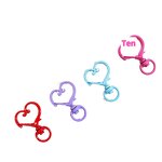 Keychain Factory - Explosive Color Spray Paint Zinc Alloy Peach Heart