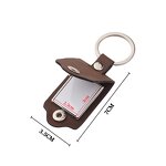 Keychain Factory - Custom Laser Engraved Folding Leather Photo Holder