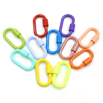 Carabiner Factory - Colorful Enamel Oval Screw Lock Clasp 37x22mm