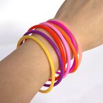 Silicone Bracelets Factory - Jelly Rainbow Rubber Gummy Wristbands