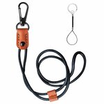 Lanyard Factory - Universal Adjustable Polyester with PU Leather Patch