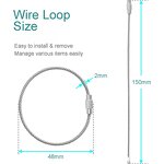 Keychain Factory - 1.5x150mm Stainless Steel Colorful Steel Wire