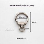 Key Ring Factory - Zinc Alloy Spring Multi-functional Open Circle
