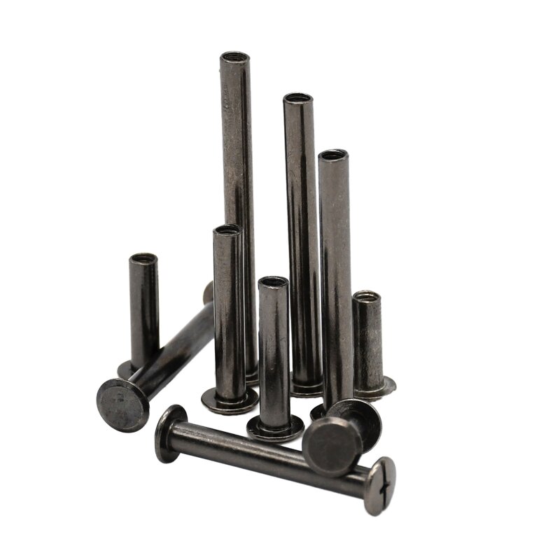 Chicago Screws Factory - Gun Metal Black Binding Posts Rivets