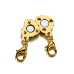 Magnetic Clasps Factory - Paved Rhinestone Heart Copper with Lobster