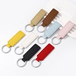 Keychain Factory - Custom Logo PU Leather UV Printed Car Key Tag
