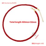 Necklace Accessories Factory - Hot Selling Colorful Three Strand Cord