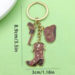 Keychain Factory - Vintage Western Denim Cowboy Hat Coin Holder