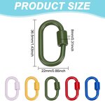 Carabiner Factory - Colorful Splatter Paint Enamel Oval 37x22mm