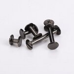 Chicago Screws Factory - Gun Metal Black Binding Posts Rivets