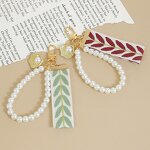 Bag Charms Factory - Vintage Alloy Shell Pearls Hanging Chain