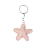 Keychain Factory - New Leather Stuffed Star 5-Point Keychain