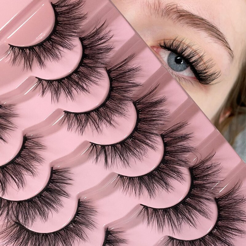 Vegan Strip Lashes Factory - Wholesale 7 Pair 3D Faux Mink