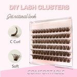 Brown Lash Clusters Factory - Custom Logo Light Middle Dark