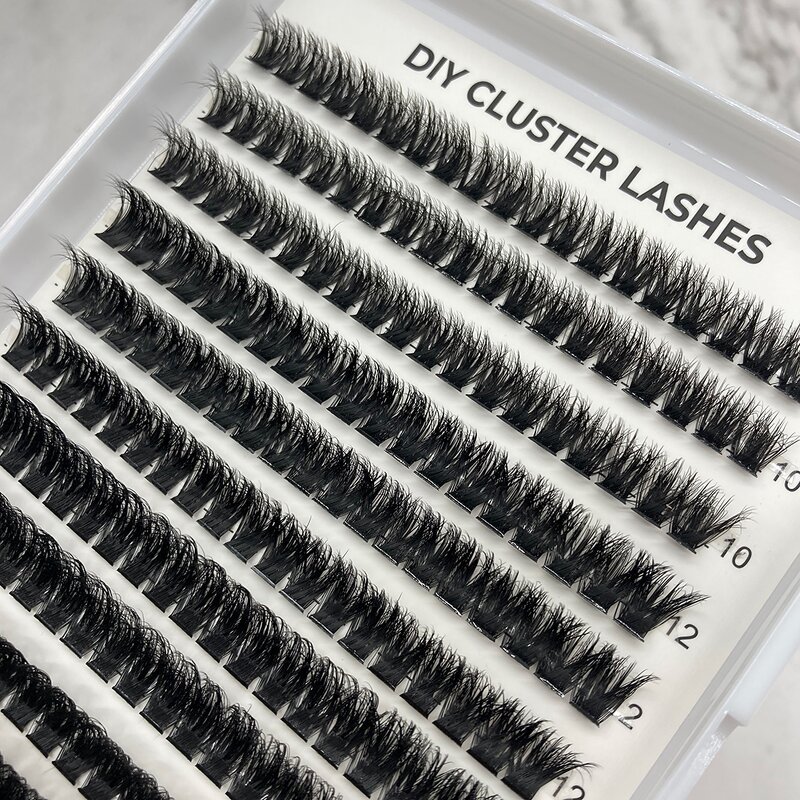 Wispy Faux Mink Lash Clusters Factory - Wholesale J/CC Curl