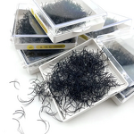 Premade Lash Fans Factory - Matte Black Loose Base 500 Fans