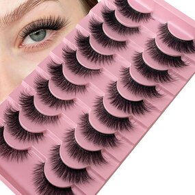Half Lashes Factory - Wholesale 14 Pairs Clear Band Short