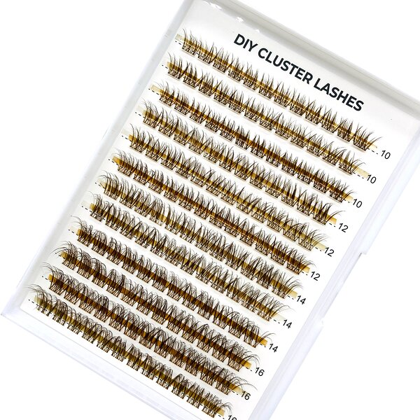 Natural Brown Lash Clusters Factory - Private Label Cashmere