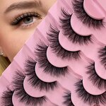 Faux Mink Eyelashes Factory - 7 Pairs 3D Soft Strip