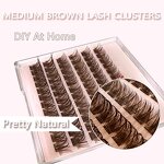 Brown Lash Clusters Factory - Custom Logo Light Middle Dark