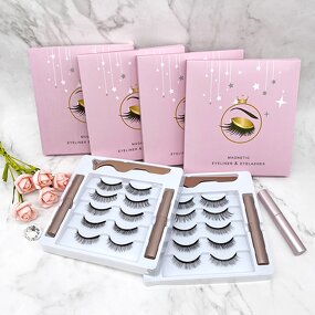Magnetic Eyelashes Set Factory - Wholesale 3D with Packaging Box