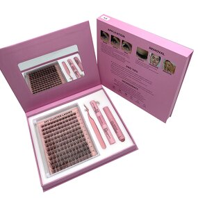 Lash Cluster Kit Factory - DIY Big Pack Box with Handle