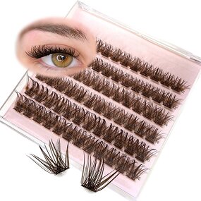 Brown Lash Clusters Factory - Custom Logo Light Middle Dark
