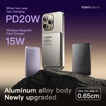 Magnetic Power Bank Supplier - 5000mah Wireless Aluminum Alloy OEM