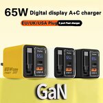 65W Gan Charger with Cable Supplier - Retractable USB C Fast OEM