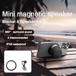 Mini BT Speaker Supplier - Back Clip Magnetic Night Light Time OEM