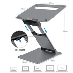 Adjustable Laptop Stand Factory - Foldable Aluminum Desk Holder OEM