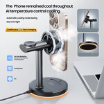 3 in 1 Wireless Charger Factory - OEM Cooling Fan Station