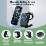 3 in 1 Wireless Watch Charger Supplier - Folding OEM/ODM Custom