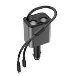 Dual Car Charger Adapter Supplier - Wholesale Retractable Cable