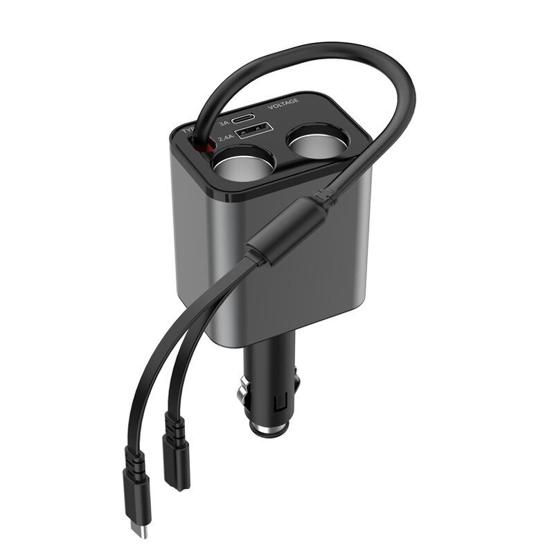 Dual Car Charger Adapter Supplier - Wholesale Retractable Cable