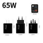65W Gan Wall Charger Factory - Retractable Cable PD QC3.0 OEM