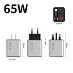 65W Gan Charger with Cable Supplier - Retractable USB C Fast OEM