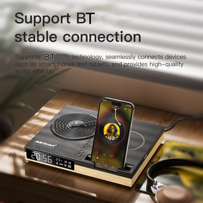 Wireless Charger Speaker Manufacturer - OEM BT Clock Night Light