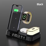 4 in 1 Wireless Charger Supplier - RGB Night Light Alarm Clock OEM