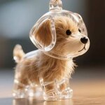 Pet Hair Memorial Factory - OEM/ODM Transparent Kawaii Keychain Pendant