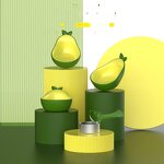Pet Water Bowl Factory - OEM/ODM 3 in 1 Avocado Feeding Bowl Set