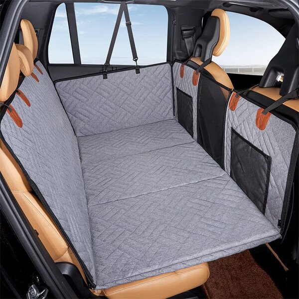 Pet Backseat Cover Factory - OEM/ODM Oxford Hard Bottom with Zipper Pocket