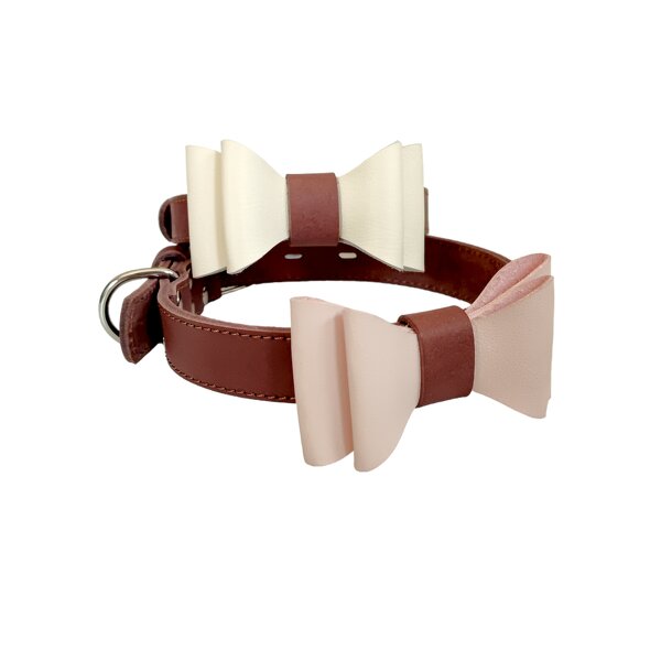 Dog Collar Manufacturer - OEM/ODM Custom Leather Light Body Bow Collar