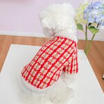 Pet Jumper Factory - OEM/ODM High Quality Red Plaid Warm Pullover