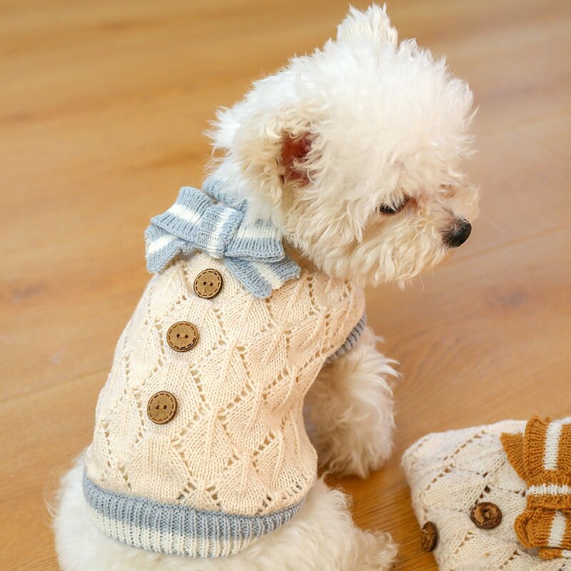 Dog Sweater Factory - OEM/ODM Cute Christmas Woolen Knitted with Bow