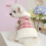 Pet Waistcoat Factory - OEM/ODM Plaid Keep Warm with Leash Buckle