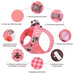 Dog Harness Set Factory - OEM/ODM Custom Logo Colorful Checked Pattern